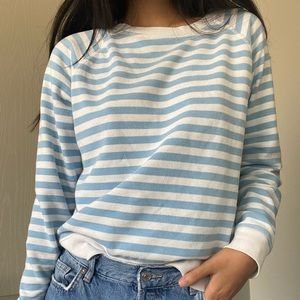 levis blue striped sweater